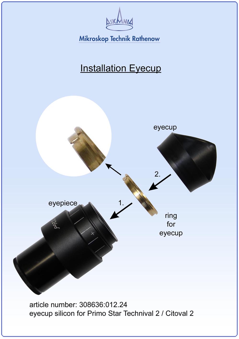 Installation eyecup